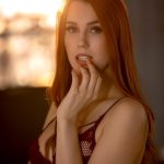 Beautiful redhead babe Charlie Red teasing in her seductive lingerie in “Red Alert” by Holly Randall_6858eb5113b1e.jpeg